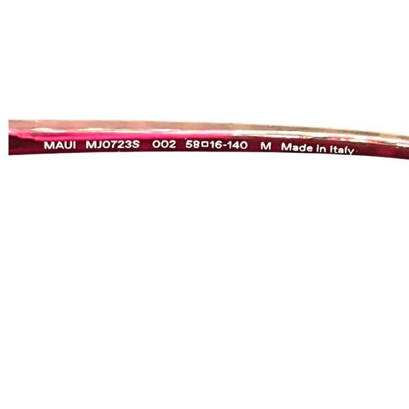 Maui Jim Polarized Ocean Cat Eye Sunglasses in Tortoise Raspberry MJ0723S-002 - Picture 6 of 9